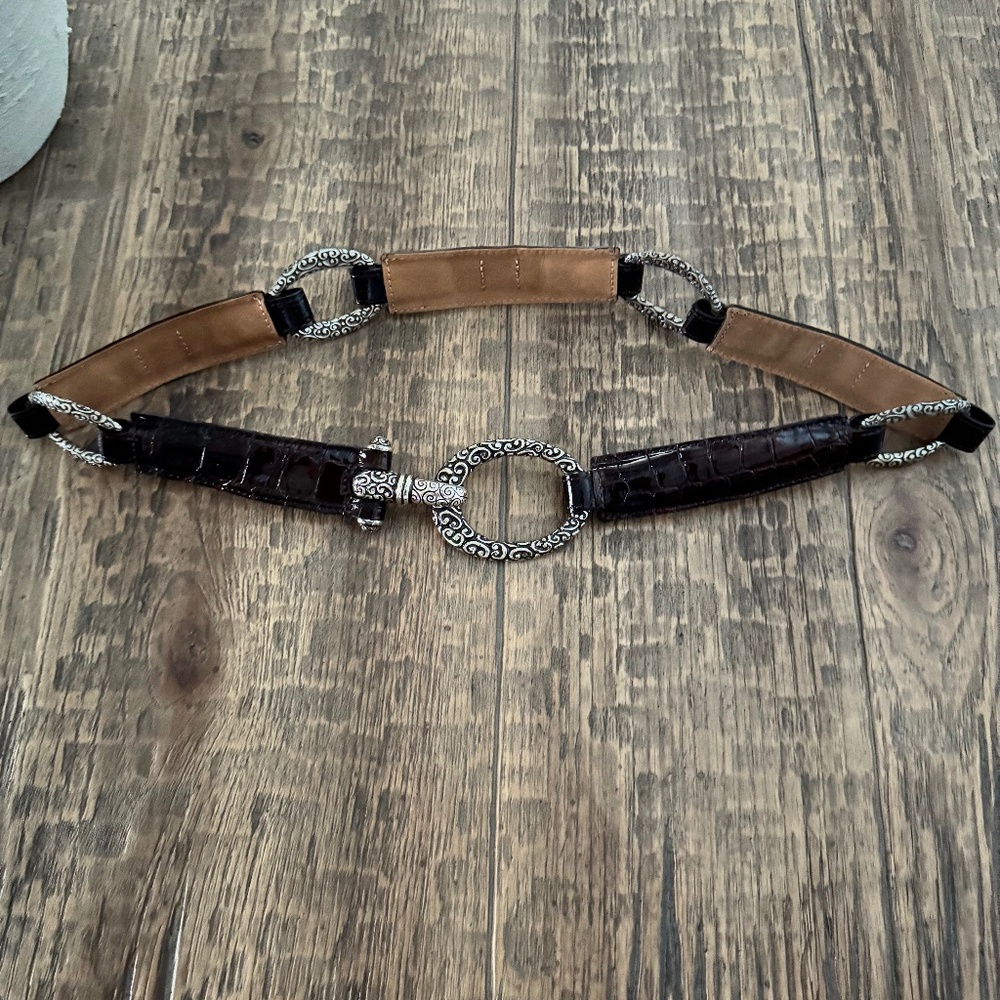 Brighton Brown Patent Belt